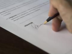 Firma de contrato